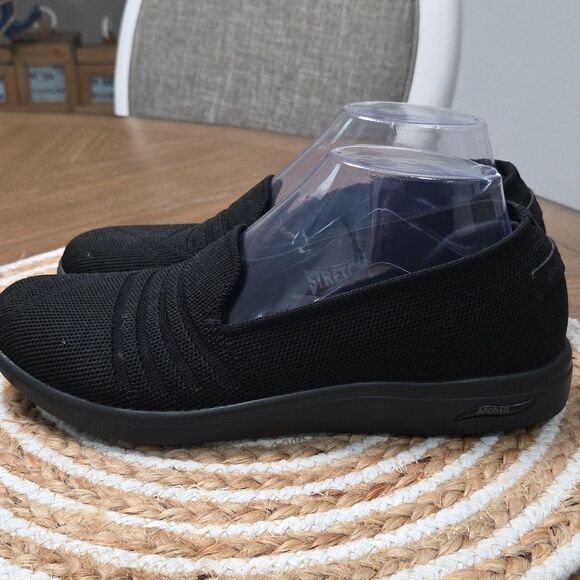 Skechers AirCooled Black Archfit Sneakers, Size 7.5 - Picture 4 of 10